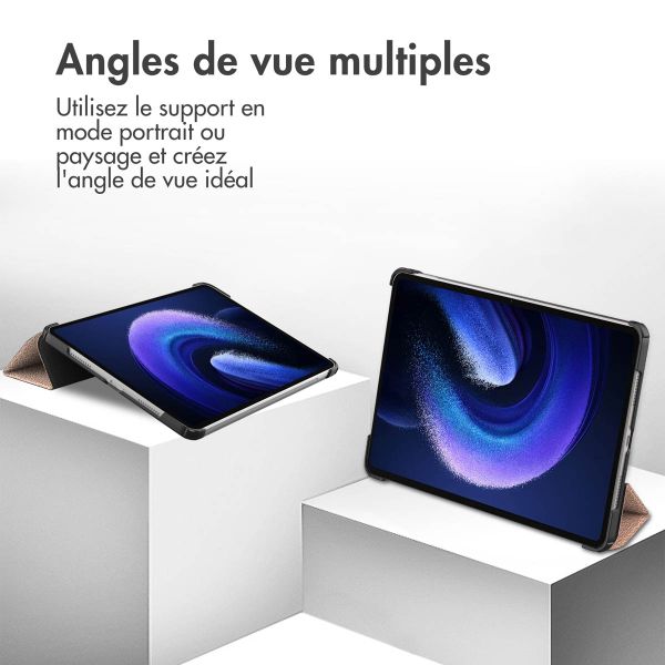 imoshion Coque tablette Trifold Xiaomi Pad 6 / 6 Pro - Rose Doré