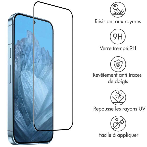 Accezz Protection d'écran en verre trempé Full Cover Google Pixel 10 / 10 Pro / 9 / 9 Pro