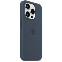 Apple Coque en silicone MagSafe Apple iPhone 15 Pro - Storm Blue
