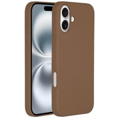 Accezz Coque Liquid Silicone avec MagSafe Apple iPhone 16 Plus - Marron clair