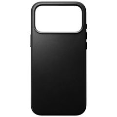 Nomad Coque arrière Traditional Leather avec MagSafe Apple iPhone 18 Pro Max - Black