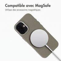 Accezz Coque arrière Mesh avec MagSafe Apple iPhone 17 - Gris foncé