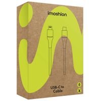 imoshion ﻿Câble Lightning vers USB-C - Non MFi - Textile tressé - 1 mètre - Rose