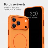 imoshion Coque arrière Color avec Thin MagSafe Ring Apple iPhone 17 Pro Max - Orange