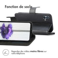 imoshion Étui de télephone portefeuille de luxe Nothing Phone (1) - Noir