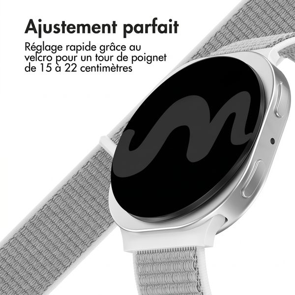 imoshion Bracelet en nylon Samsung Galaxy Watch 8 (40/44mm) / Classic (46mm) - Seashell