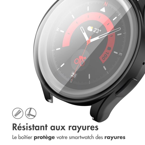 imoshion Coque rigide à couverture complète Samsung Galaxy Watch 5 - 40 mm - Noir