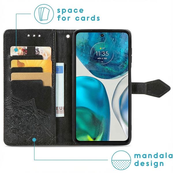 imoshion Etui de télephone Mandala Motorola Moto G52 / G82 - Noir