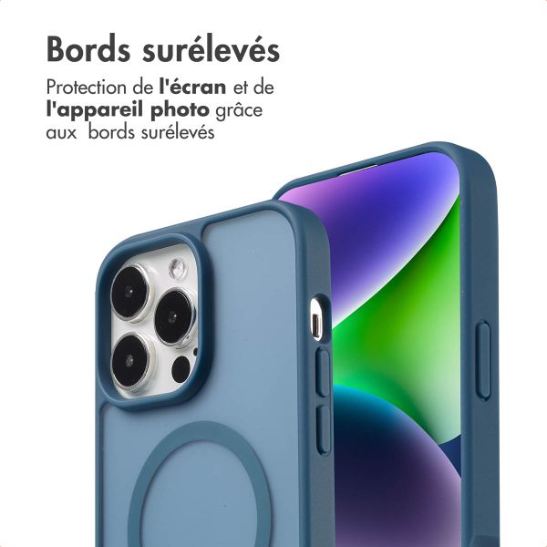 imoshion Coque Color Guard avec MagSafe Apple iPhone 14 Pro Max - Bleu foncé