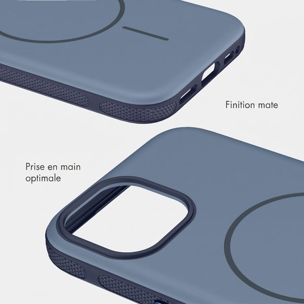 imoshion Coque arrière Color avec Thin MagSafe Ring Apple iPhone 15 - Bleu foncé