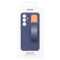 Samsung Coque arrière originale Standing Grip Samsung Galaxy S24 FE - Black & Blue