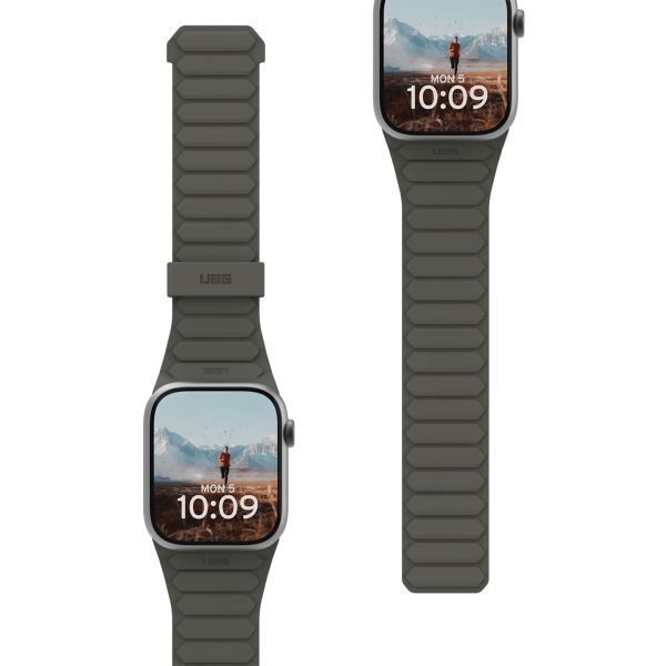 UAG Bracelet Pathfinder réversible en silicone Apple Watch | 44/45/46/49 mm - Olive/Rust
