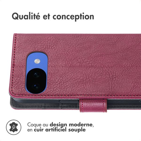 imoshion Étui de télephone portefeuille de luxe Google Pixel 10a - Bordeaux