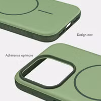 imoshion Coque arrière Color avec Thin MagSafe Ring Apple iPhone 15 Pro - Vert foncé