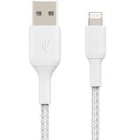 Belkin Câble Lightning vers USB-A tressé BoostCharge Pro - 3 mètres - Blanc