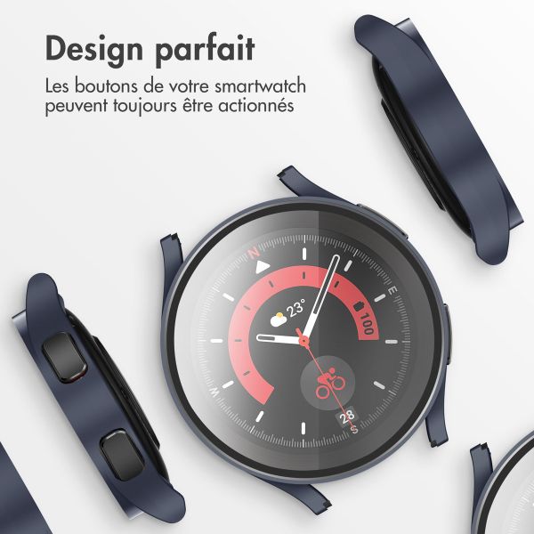 imoshion Coque rigide à couverture complète Samsung Galaxy Watch 4 - 40 mm - Bleu foncé