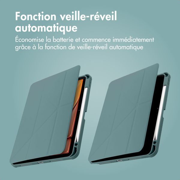 imoshion Coque tablette Origami Apple iPad Air 13 pouces (2026) M4 / (2025) M3 / (2024) M2 - Vert foncé
