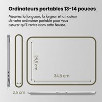 Accezz Housse ordinateur 13-14 pouces - Vert