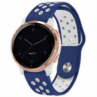 imoshion Bracelet sport en silicone  - Connexion universelle 18 mm - Blue & White