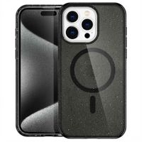 imoshion Coque Pailletée avec MagSafe Apple iPhone 15 Pro Max - Glitter Noir