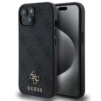 Guess Coque 4G Metal Logo MagSafe Apple iPhone 15 - Noir