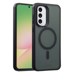 Accezz Coque Givrée Robuste avec MagSafe Samsung Galaxy A36 / A56 - Noir