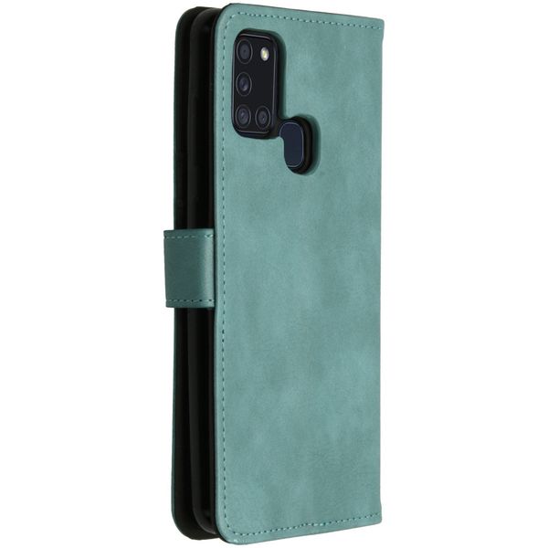 imoshion Étui de télephone portefeuille de luxe Samsung Galaxy A21s - Bleu clair
