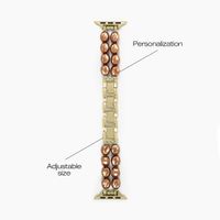 iDeal of Sweden Beaded Watch Band Apple Watch | 38/40/41/42 mm - Salted Caramel Pearl