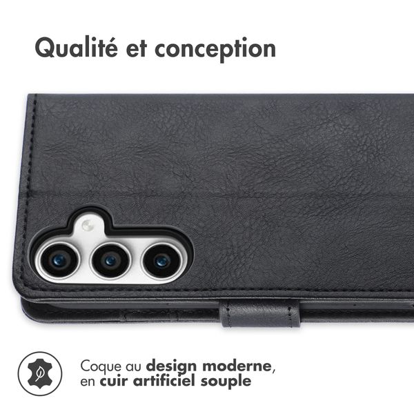 imoshion Étui de télephone portefeuille de luxe Samsung Galaxy S23 FE - Noir
