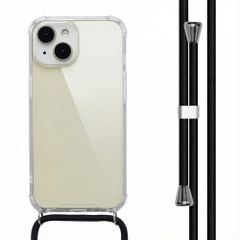 imoshion Coque arrière transparente avec cordon Apple iPhone 15 - Noir