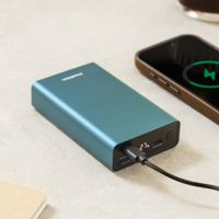 imoshion Ultra Series Aluminium Batterie externe 20.000 mAh - Charge rapide jusqu'à 33 watts - Petrol Green