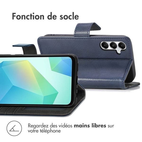 imoshion Étui de télephone portefeuille de luxe Samsung Galaxy A26 - Bleu foncé