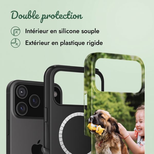 Concevez votre propre coque Tough avec MagSafe Apple iPhone 18 Pro / 17 Pro - Blanc