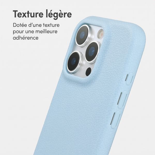 imoshion Coque arrière Texture iPhone 12 / 12 Pro - Bleu clair