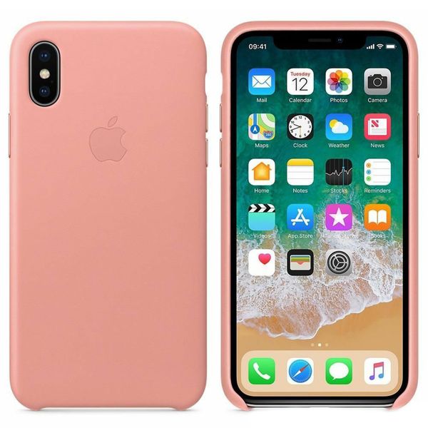 Apple Coque Leather Apple iPhone X - Soft Pink