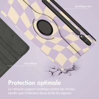 imoshion Coque tablette Design rotatif à 360° Samsung Galaxy Tab S10 Plus / Tab S9 FE Plus / Tab S9 Plus - Dancing Cubes