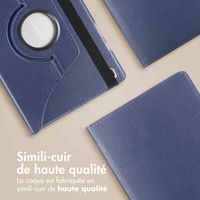 imoshion Coque tablette rotatif à 360° Samsung Galaxy Tab S6 Lite (2020/2022/2024)  - Bleu foncé