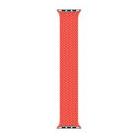 Apple Bracelet Solo tressé Apple Watch | 44/45/46/49 mm - Taille 10 - Electric Orange
