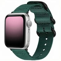 imoshion Bracelet robuste en nylon Apple Watch | 38/40/41/42 mm - Vert foncé