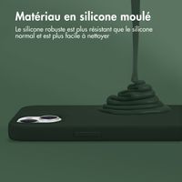 Accezz Coque Liquid Silicone Samsung Galaxy A34 (5G) - Vert foncé