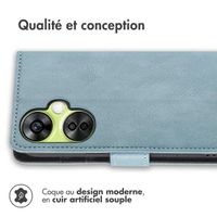 imoshion Étui de télephone portefeuille de luxe OnePlus Nord CE 3 / CE 3 Lite - Bleu clair