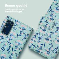 imoshion Étui de télephone portefeuille Design Samsung Galaxy S20 FE - Blue Flowers