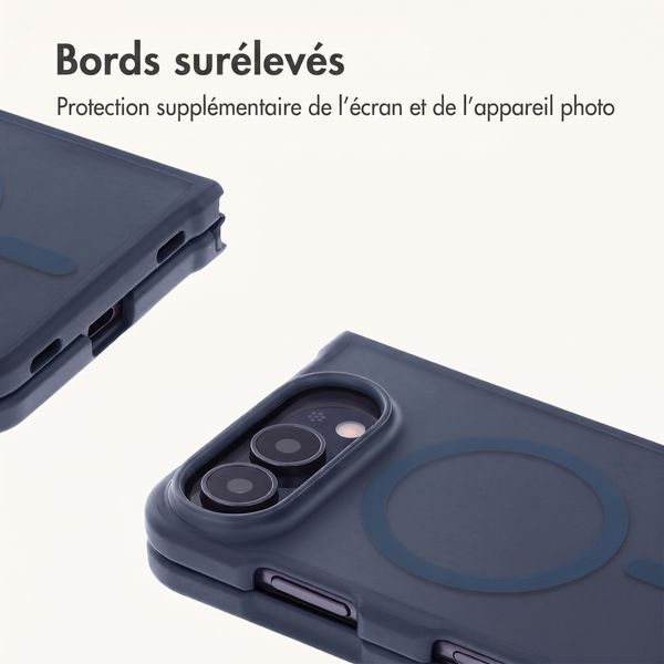 imoshion Coque Color Guard avec MagSafe Apple iPhone Duo - Bleu foncé