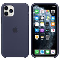 Apple Coque en silicone Apple iPhone 11 Pro - Midnight Blue