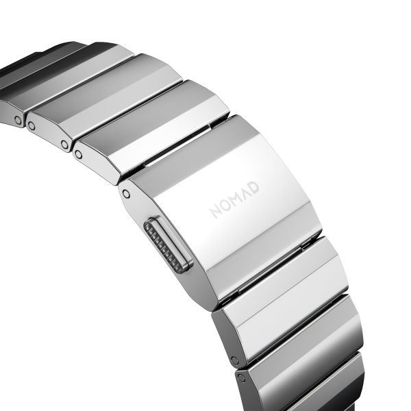 Nomad Bracelet à maillons magnétiques en acier Apple Watch | 44/45/46/49 mm - Silver