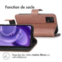 imoshion Étui de télephone portefeuille de luxe Motorola Edge 30 Neo - Marron