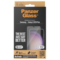 PanzerGlass Film de protection d'écran anti-bactérien Refresh Ultra-Wide Fit avec applicateur Samsung Galaxy S24 Plus