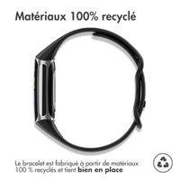imoshion Bracelet Sport⁺ en silicone Fitbit Charge 5 / 6 - Black / Grey