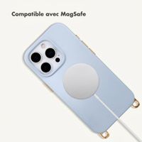 Selencia Coque arrière Rivièra avec MagSafe avec crochets amovibles Apple iPhone 16 Pro Max - Powder Blue