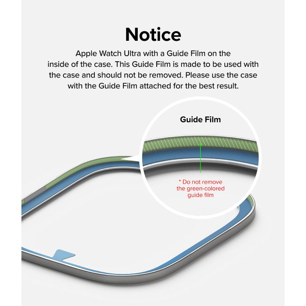 Ringke Bezel Styling + Protection d'écran Apple Watch Ultra - 49 mm - Knurling Titanium